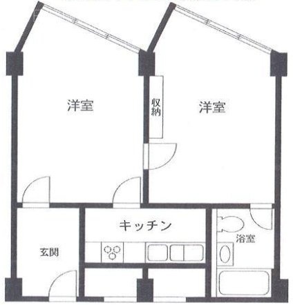 コープオリンピア417 間取り図