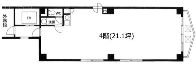 星ビル4F 間取り図