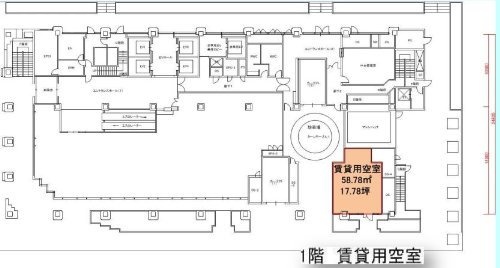 三井住友海上テプコビル1F 間取り図