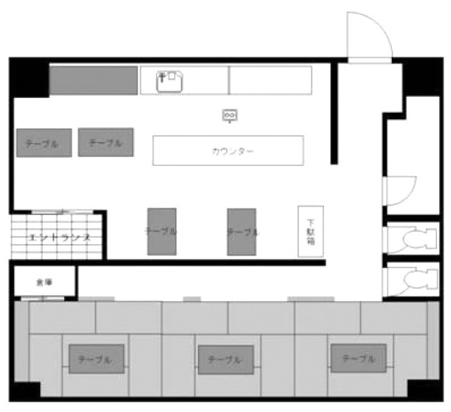 ラフィーネデュオビル1F 間取り図