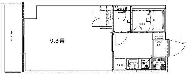 ドミシールカワイ501 間取り図