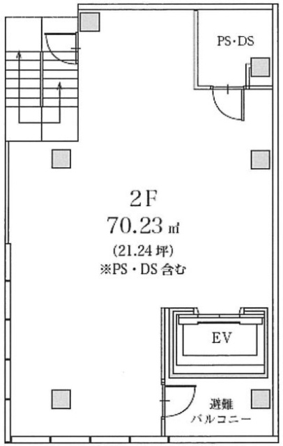 ザ・シティ蒲田Ⅱビル2F 間取り図