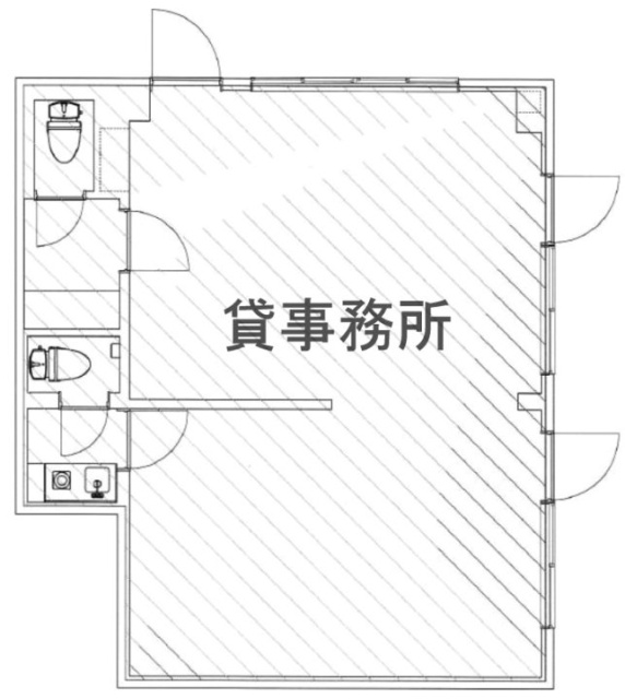 鈴木ビル1F 間取り図