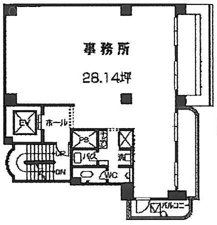 山源ビル8F 間取り図