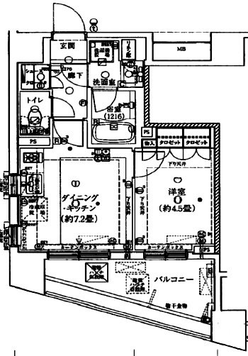 プライア渋谷1704 間取り図