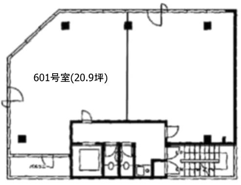 アパライトビル601 間取り図