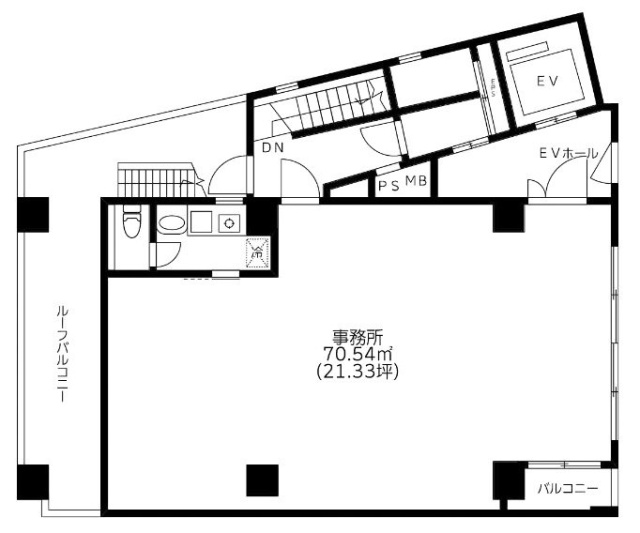 地研ブリューエンビル6F 間取り図