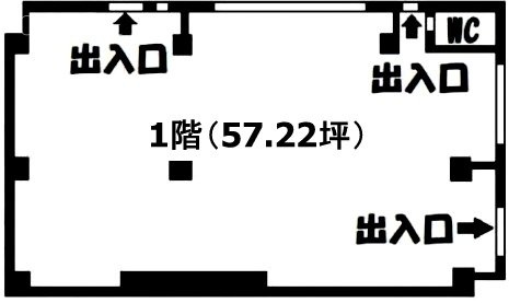 堀第5富岡ビル1F 間取り図