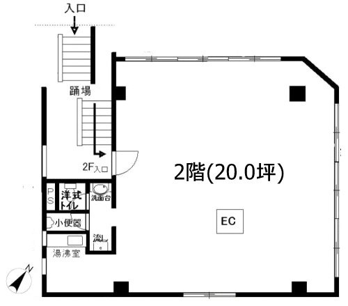 ケイアイシャトービル2F 間取り図