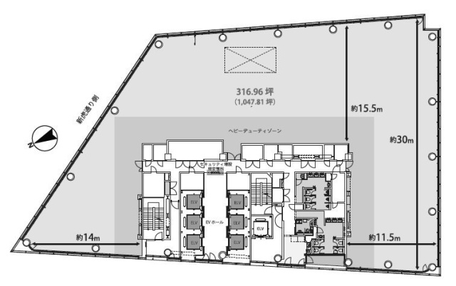 T-LITE(トライト)8F 間取り図