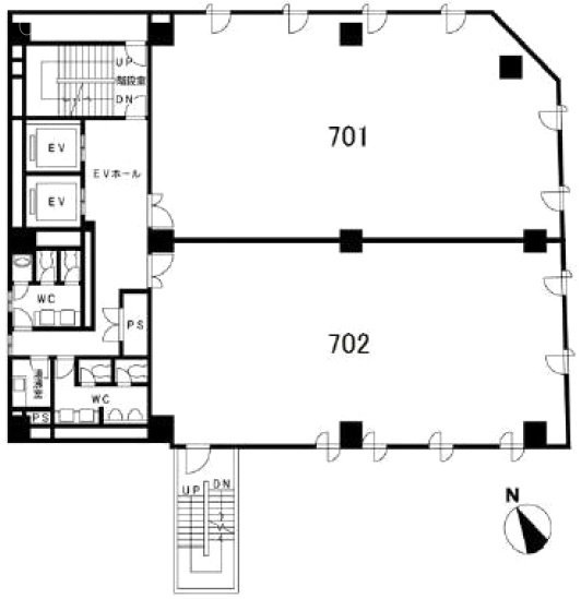 belle横浜702 間取り図