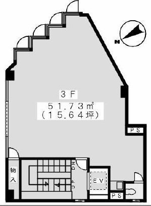 富士大塚ビル3F 間取り図