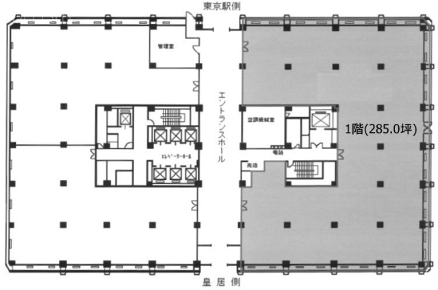 岸本ビル1F 間取り図