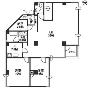 ビラセレーナビル5F 間取り図