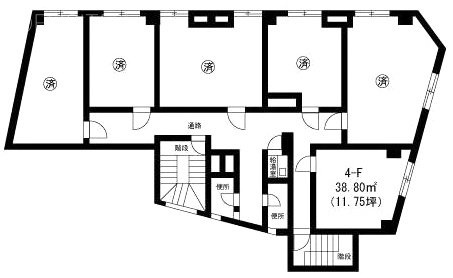 寺田ビル4-F 間取り図