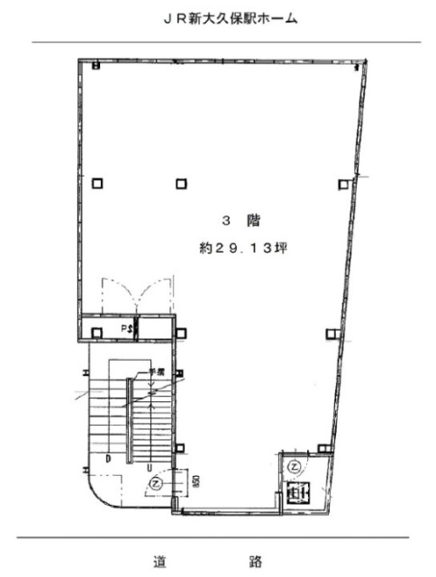 新大久保KMビル3F 間取り図