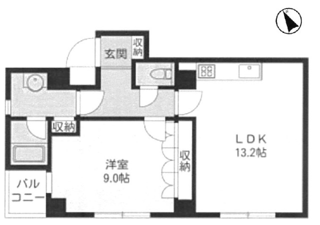 サンライトビル401 間取り図