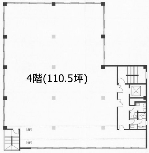 五反田第2noteビル4F 間取り図