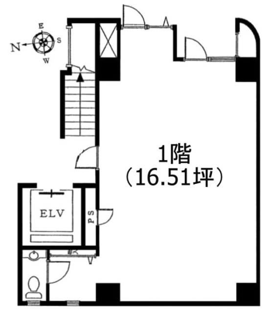 アーク秋葉原1F 間取り図