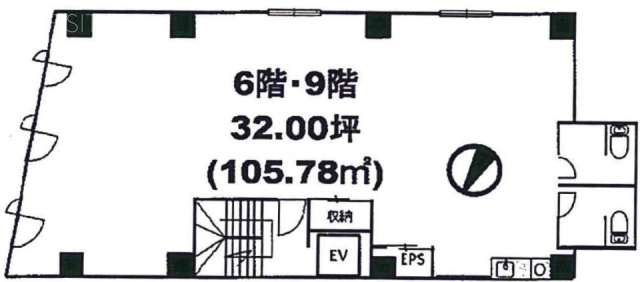 日本橋MMIビル901 間取り図