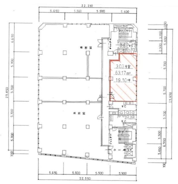 第2電波ビル303 間取り図