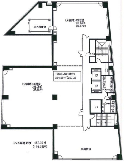 麹町センタープレイス601・602 間取り図