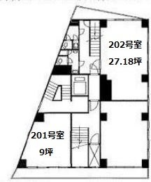 サンライズ入谷201 間取り図