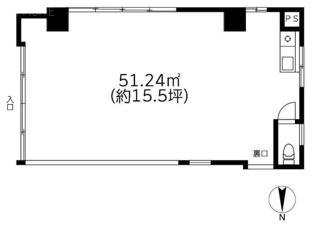 鈴木第一ビル2F 間取り図