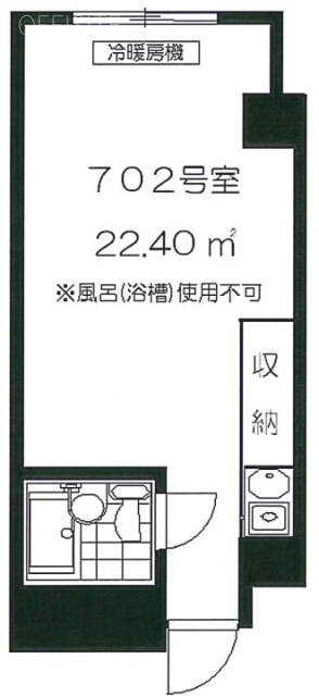 ビジデンス千駄ヶ谷702 間取り図