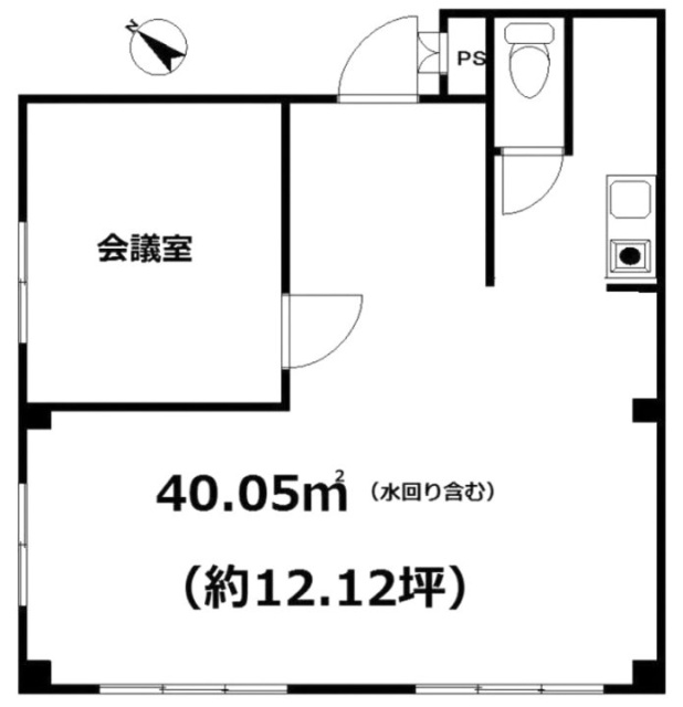 カワシマビル201 間取り図