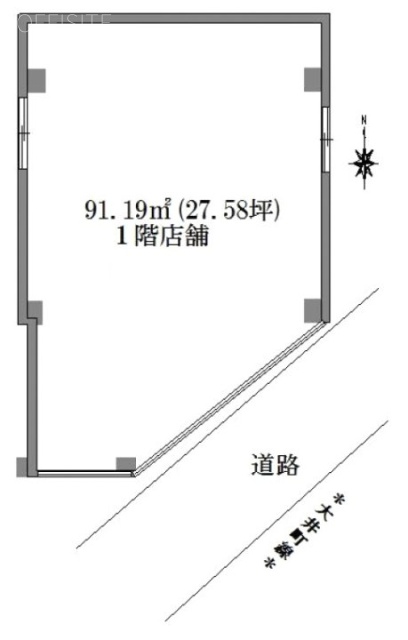 エラン自由ヶ丘ビル1F 間取り図