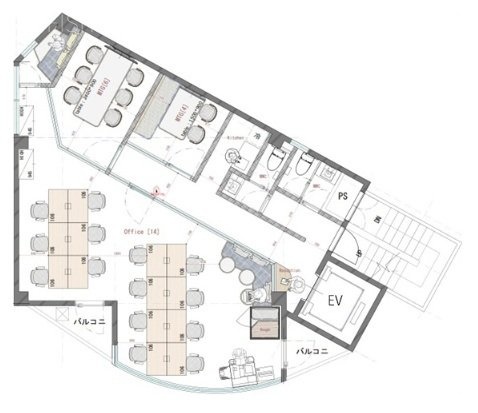 青葉台4丁目ビル2F 間取り図