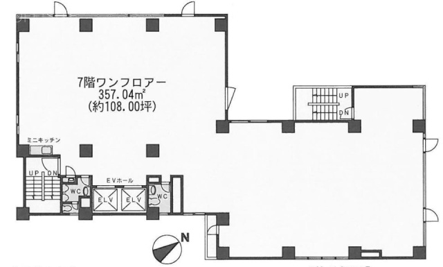 西新宿K-1ビル7F 間取り図