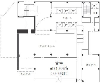 田端ASUKAタワー1F 間取り図