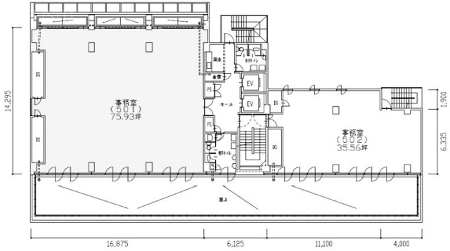 共同ビル銀座7丁目501 間取り図