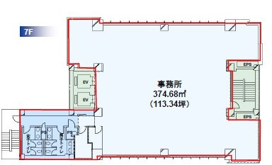 Daiwa恵比寿4丁目ビル7F 間取り図