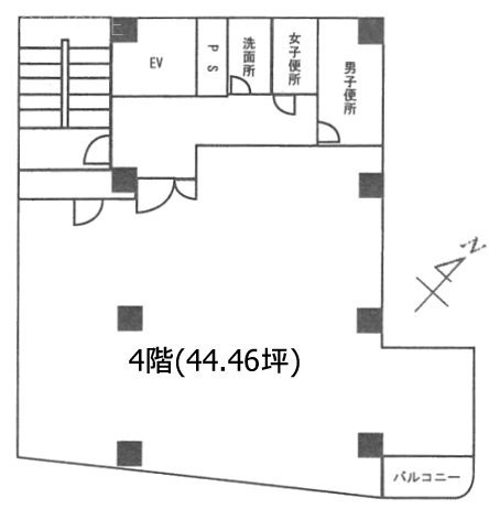 浅田ビル4F 間取り図