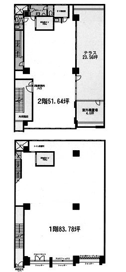 第1東亜ビル1-2F 間取り図