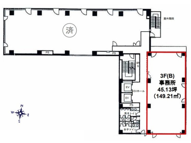 COI国立ビルB 間取り図