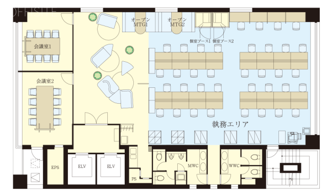 エンスイテ芝大門6F 間取り図