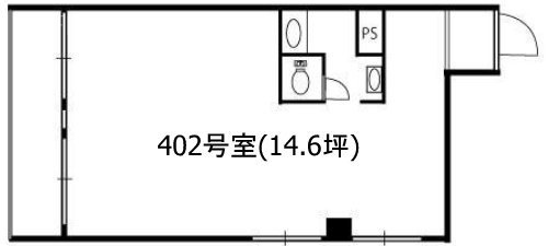 ドミシール平野402 間取り図