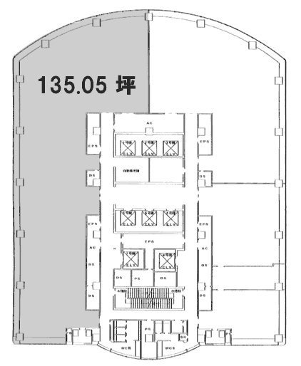 横浜東口ウィスポートビル12F 間取り図