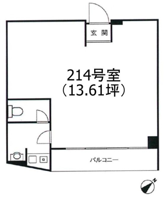 赤坂パレスマンション214 間取り図