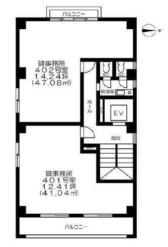 STビル402 間取り図
