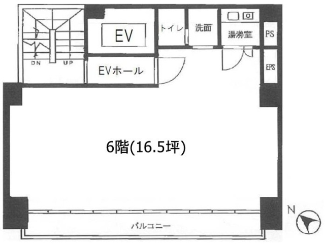 藤井第2ビル6F 間取り図