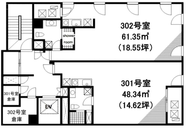 ASITIS芝301 間取り図