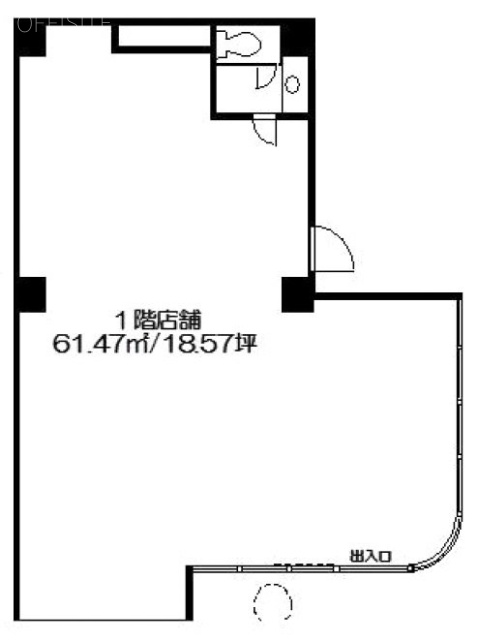 四輪馬車ビル1F 間取り図