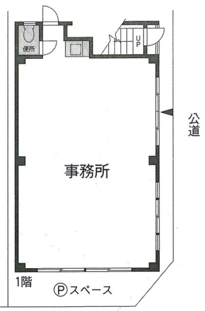 花園ビル1F 間取り図