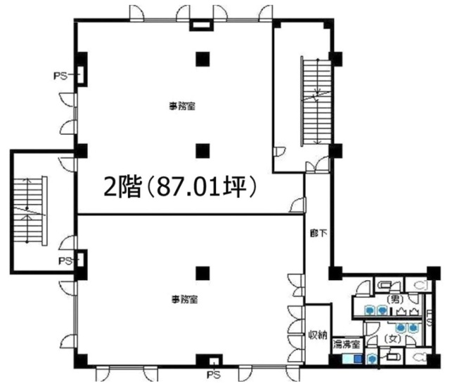 日光第一ビル2F 間取り図