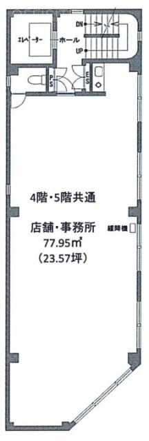 川原第2ビル4F 間取り図